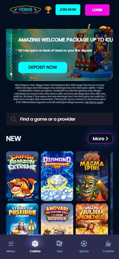 Vegas Mobile Casino screenshot 4