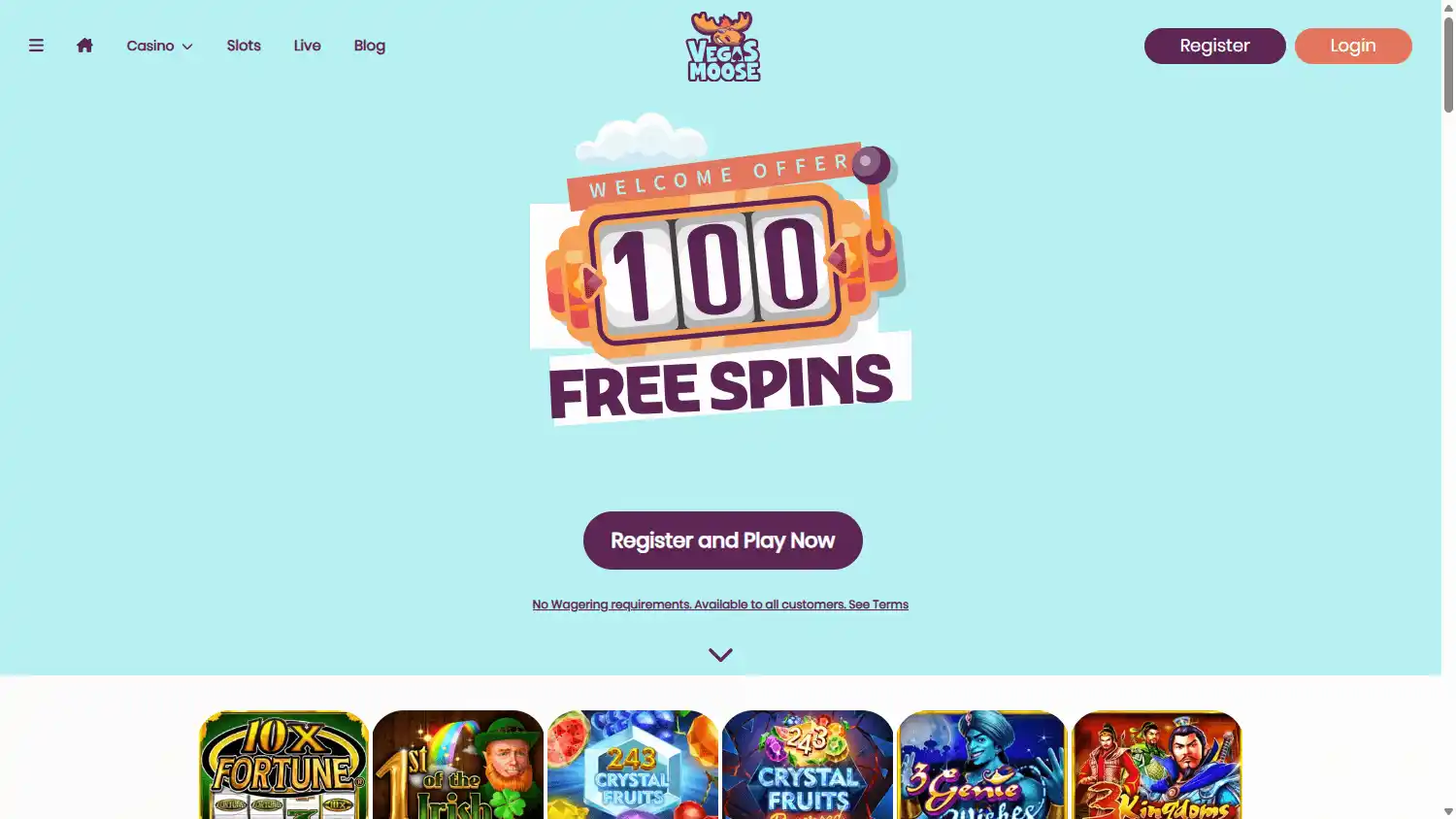 Vegas Moose Casino screenshot 2