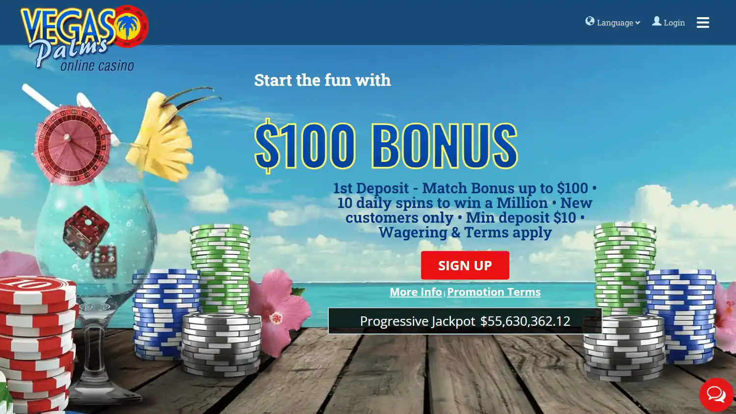 Vegas Palms Casino screenshot 1
