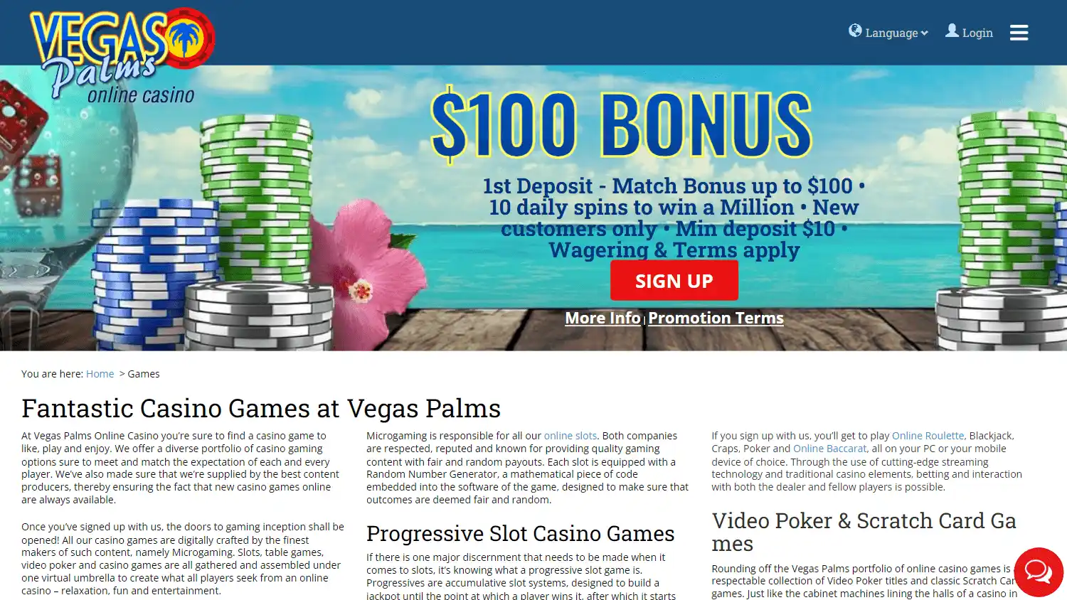 Vegas Palms Casino screenshot 2