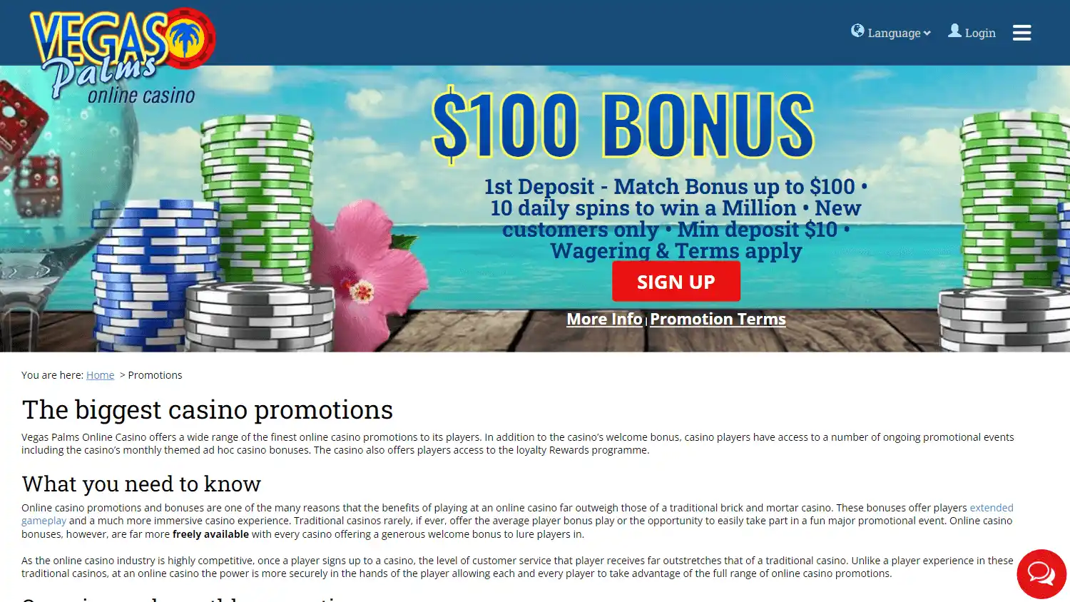 Vegas Palms Casino screenshot 3