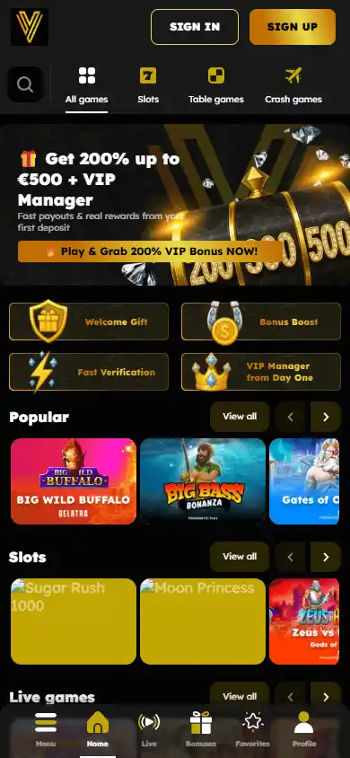 Vegas21 Casino screenshot 4