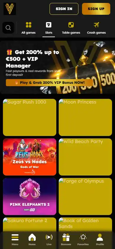 Vegas21 Casino screenshot 5