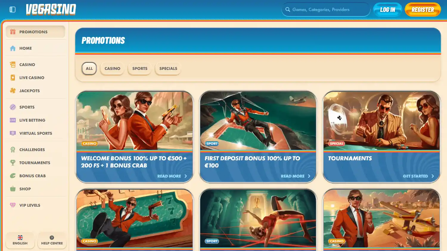 Vegasino Casino screenshot 3