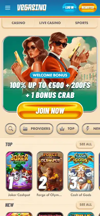 Vegasino Casino screenshot 4