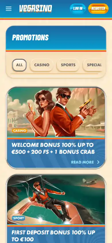 Vegasino Casino screenshot 6