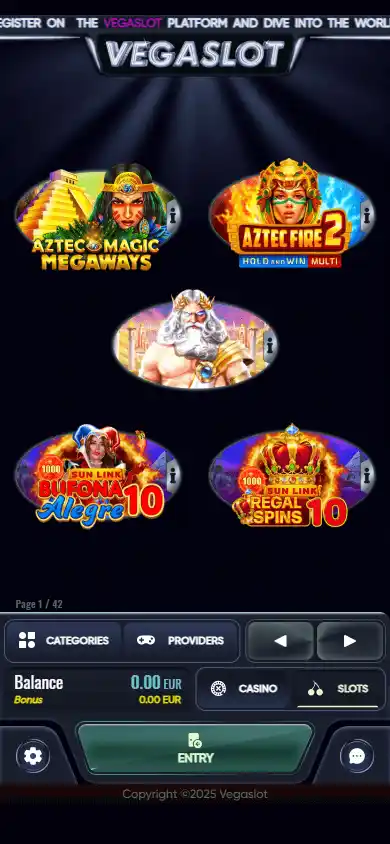 Vegaslot Casino screenshot 2