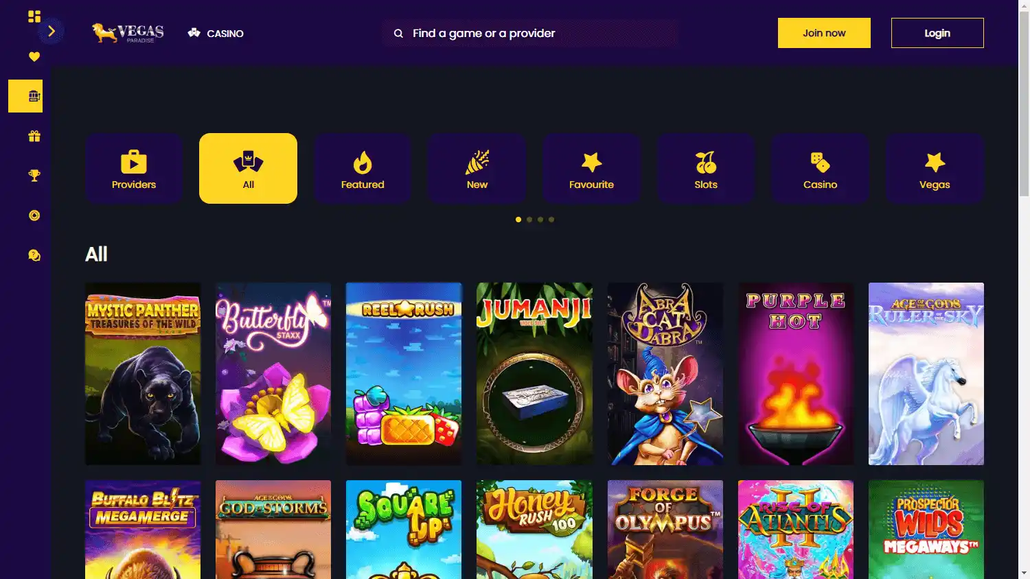 VegasParadise Casino screenshot 2