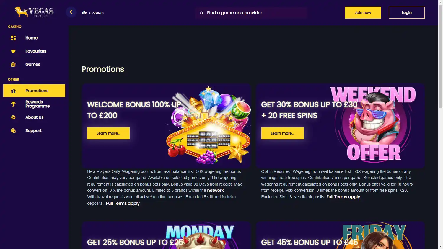 VegasParadise Casino screenshot 3