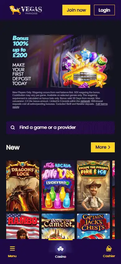 VegasParadise Casino screenshot 4