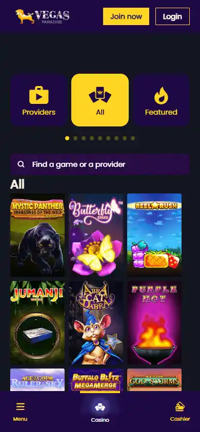 VegasParadise Casino screenshot 5