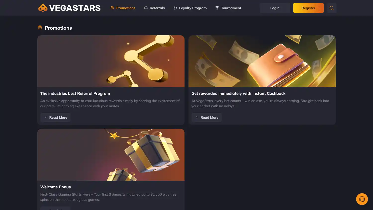 Vegastars Casino screenshot 2