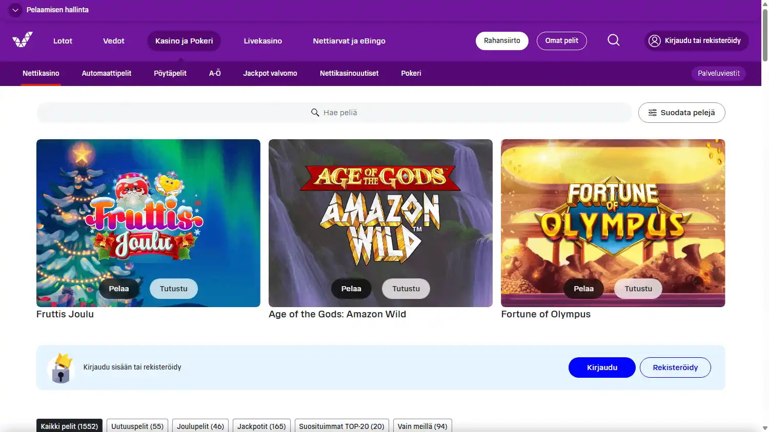Veikkaus Casino screenshot 2