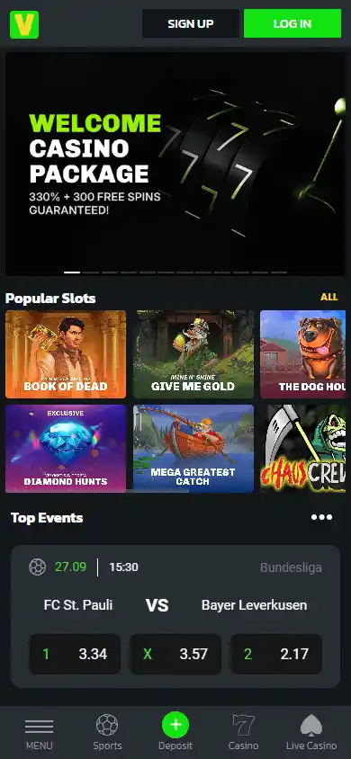 Velobet Casino screenshot 4