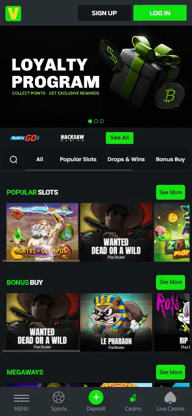 Velobet Casino screenshot 5