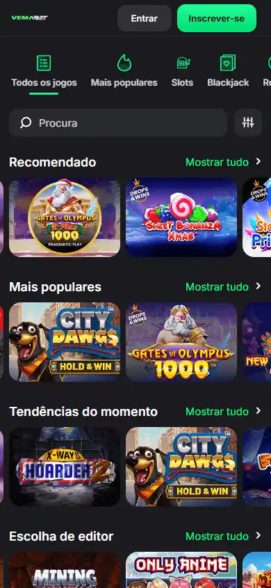 Vemabet Casino screenshot 5