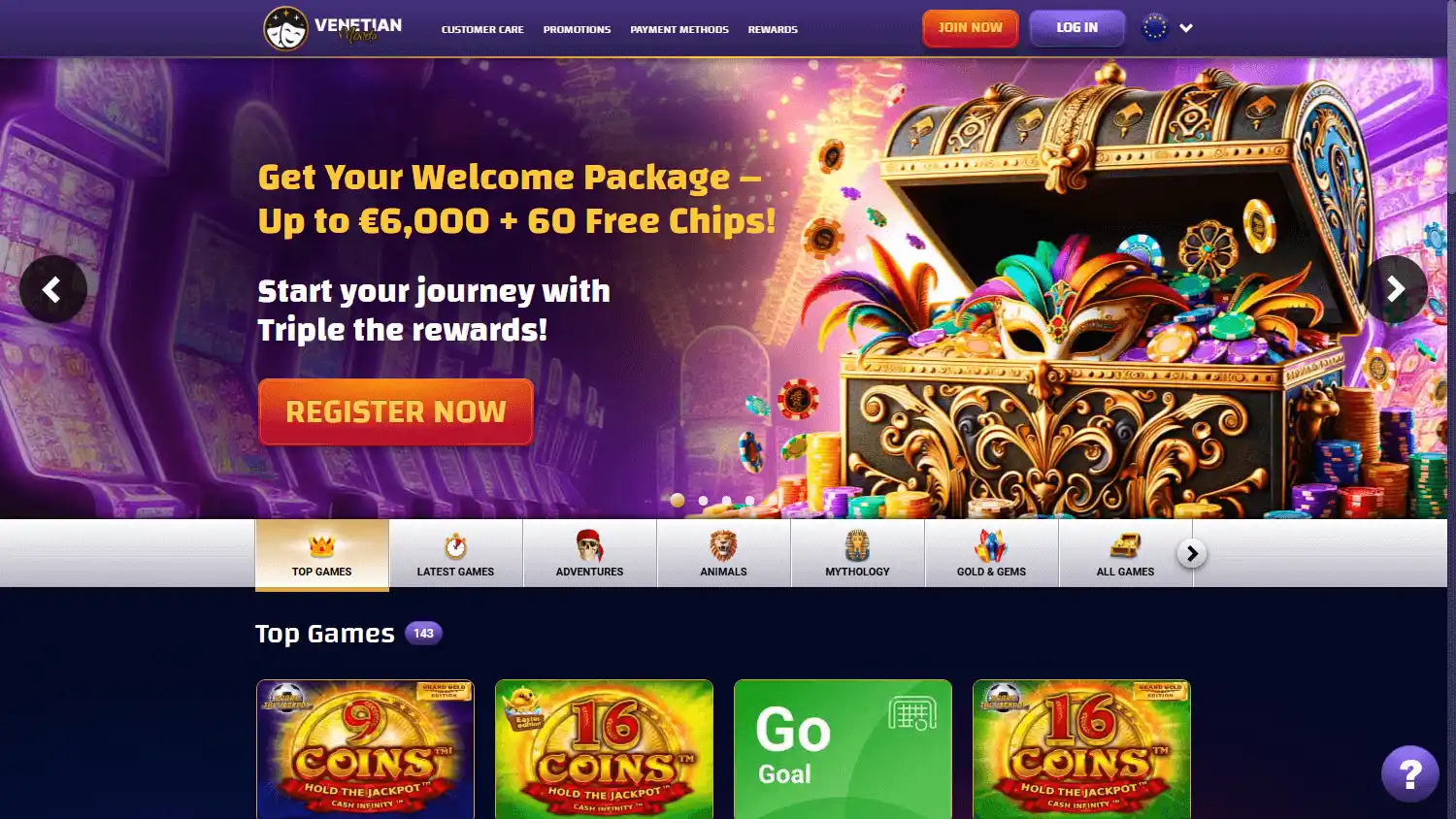 Venetian Moneta Casino screenshot 1