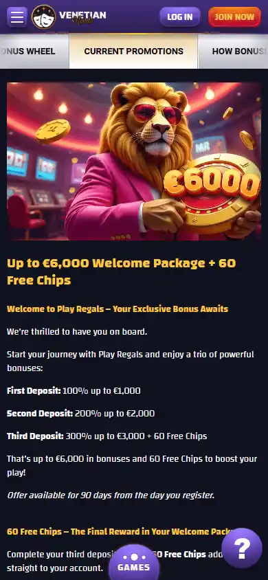 Venetian Moneta Casino screenshot 6