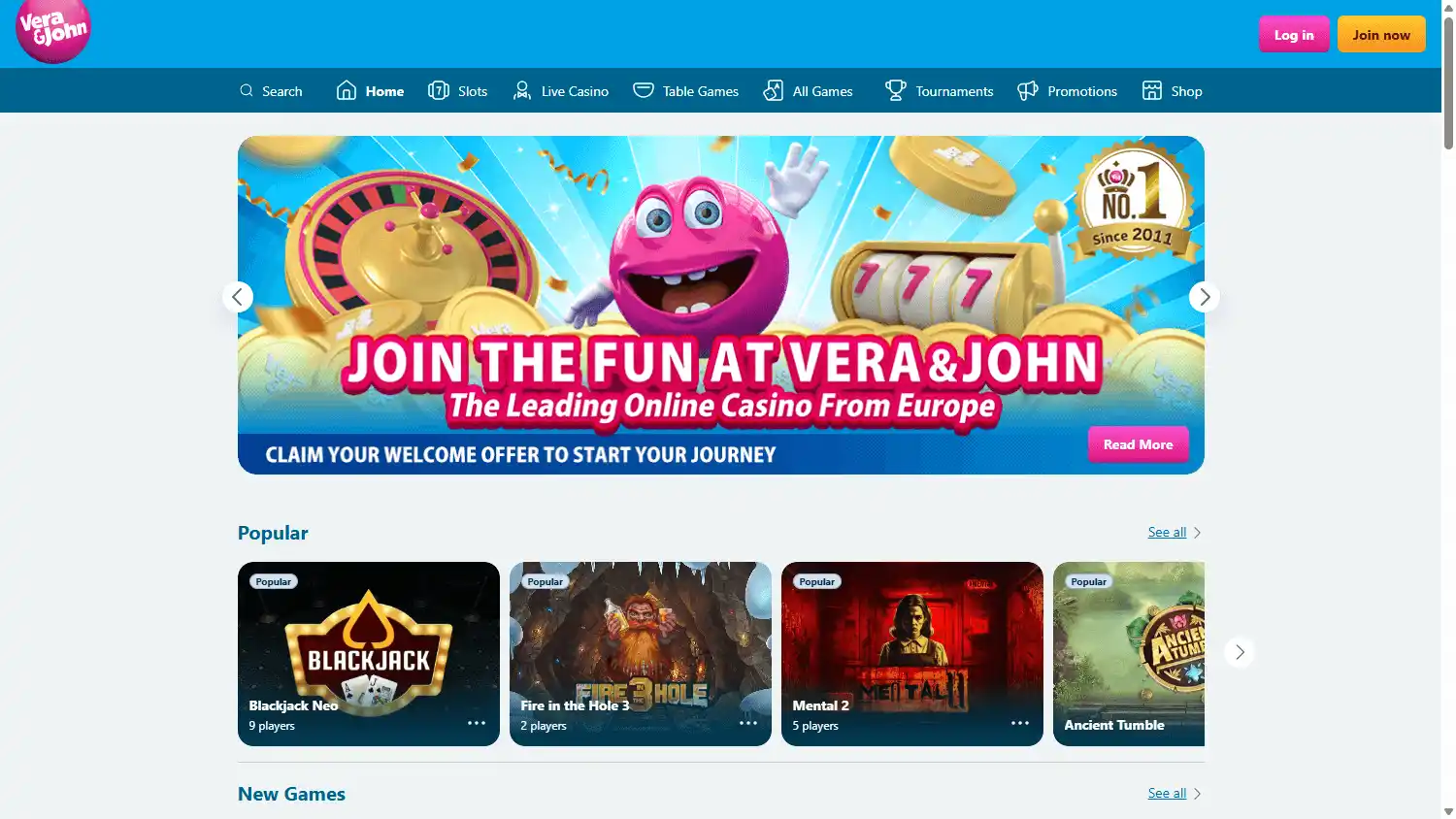 Vera&John Casino screenshot 1