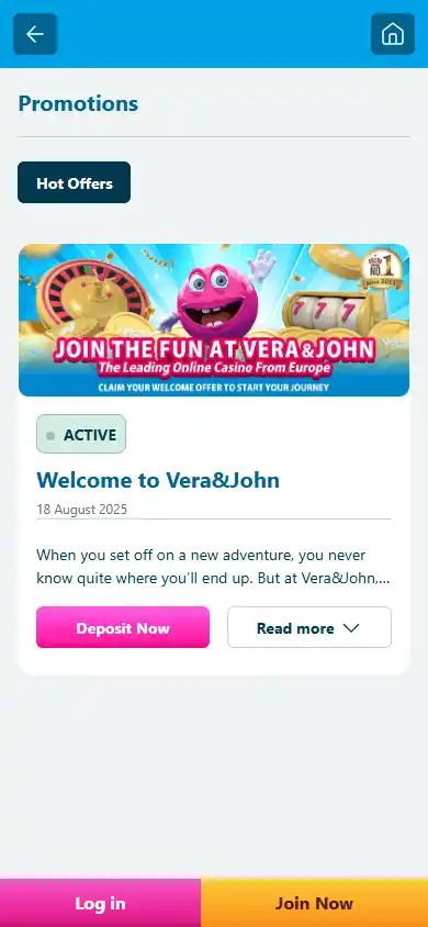 Vera&John Casino screenshot 6
