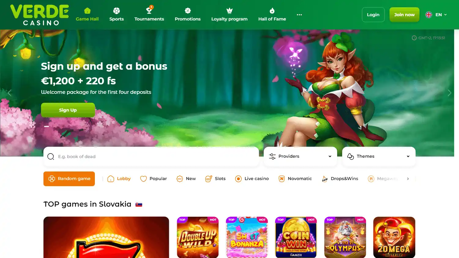 Verde Casino screenshot 1
