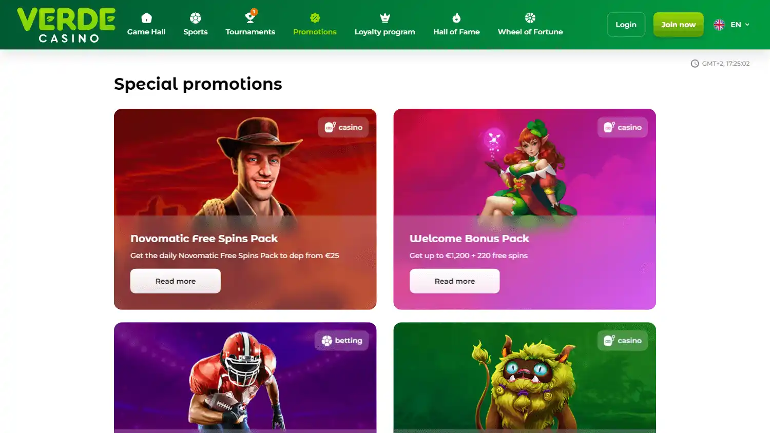 Verde Casino screenshot 3