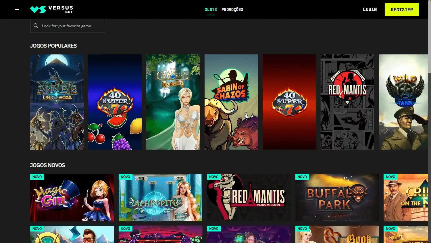 Versusbet Casino PT screenshot 2