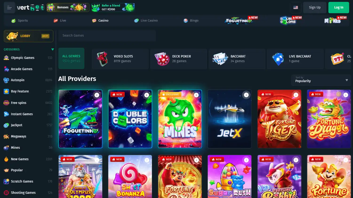 VertBet Casino screenshot 2