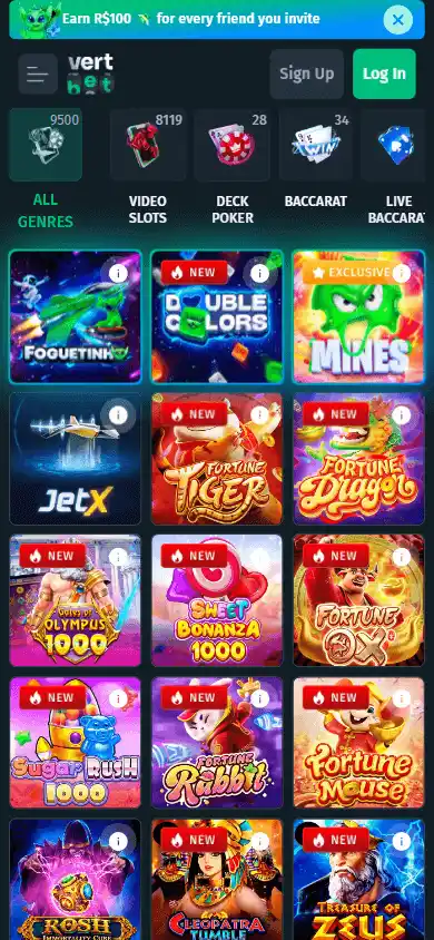 VertBet Casino screenshot 5