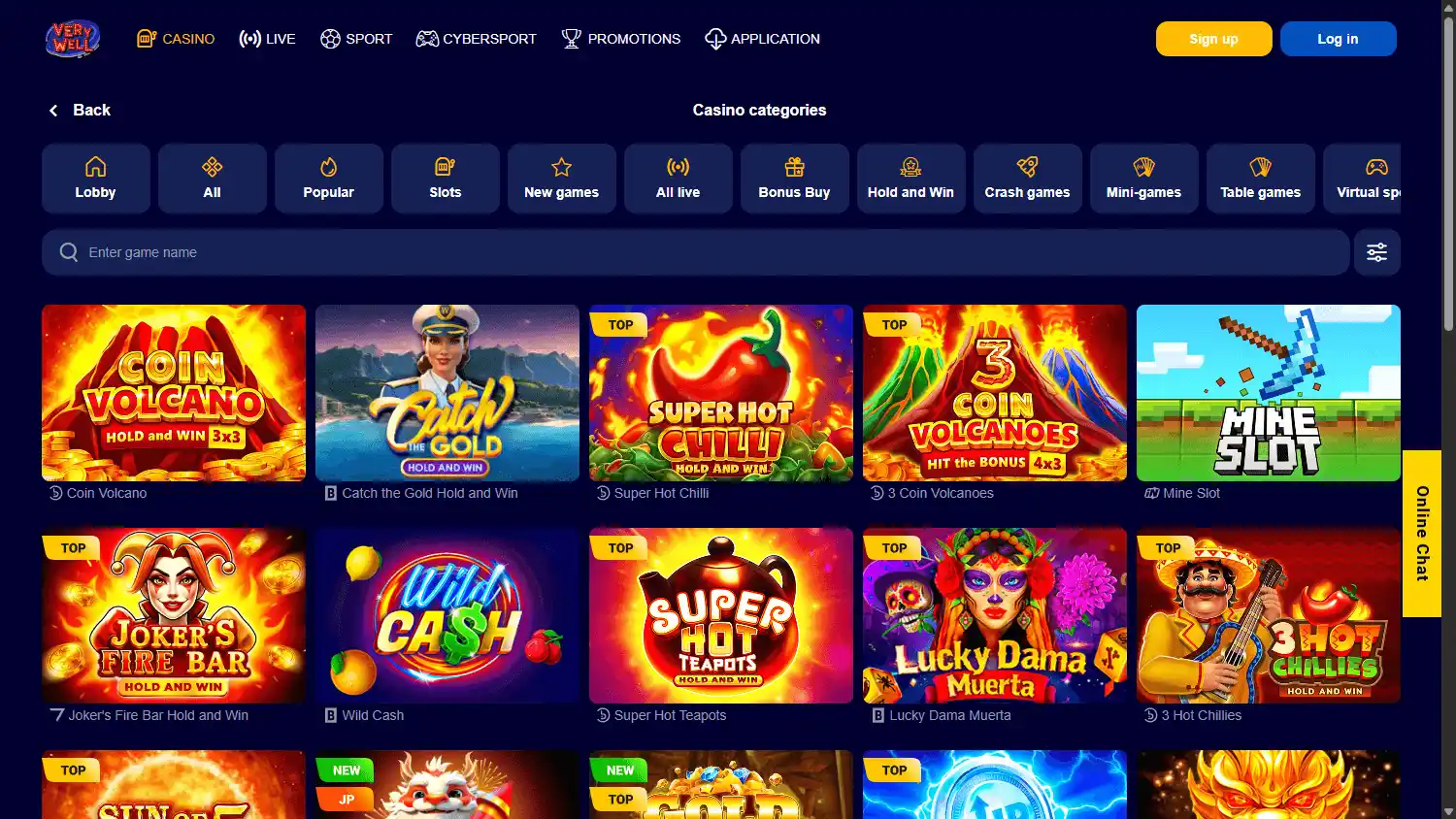 VeryWell Casino screenshot 2