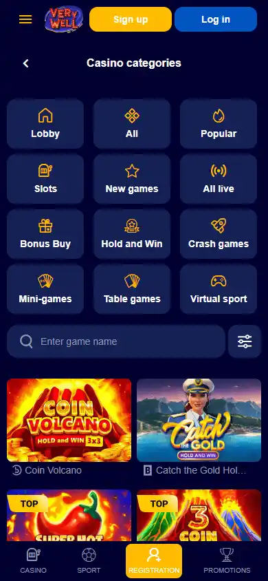 VeryWell Casino screenshot 5