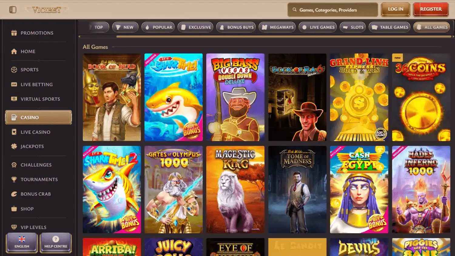 Vicibet Casino screenshot 1