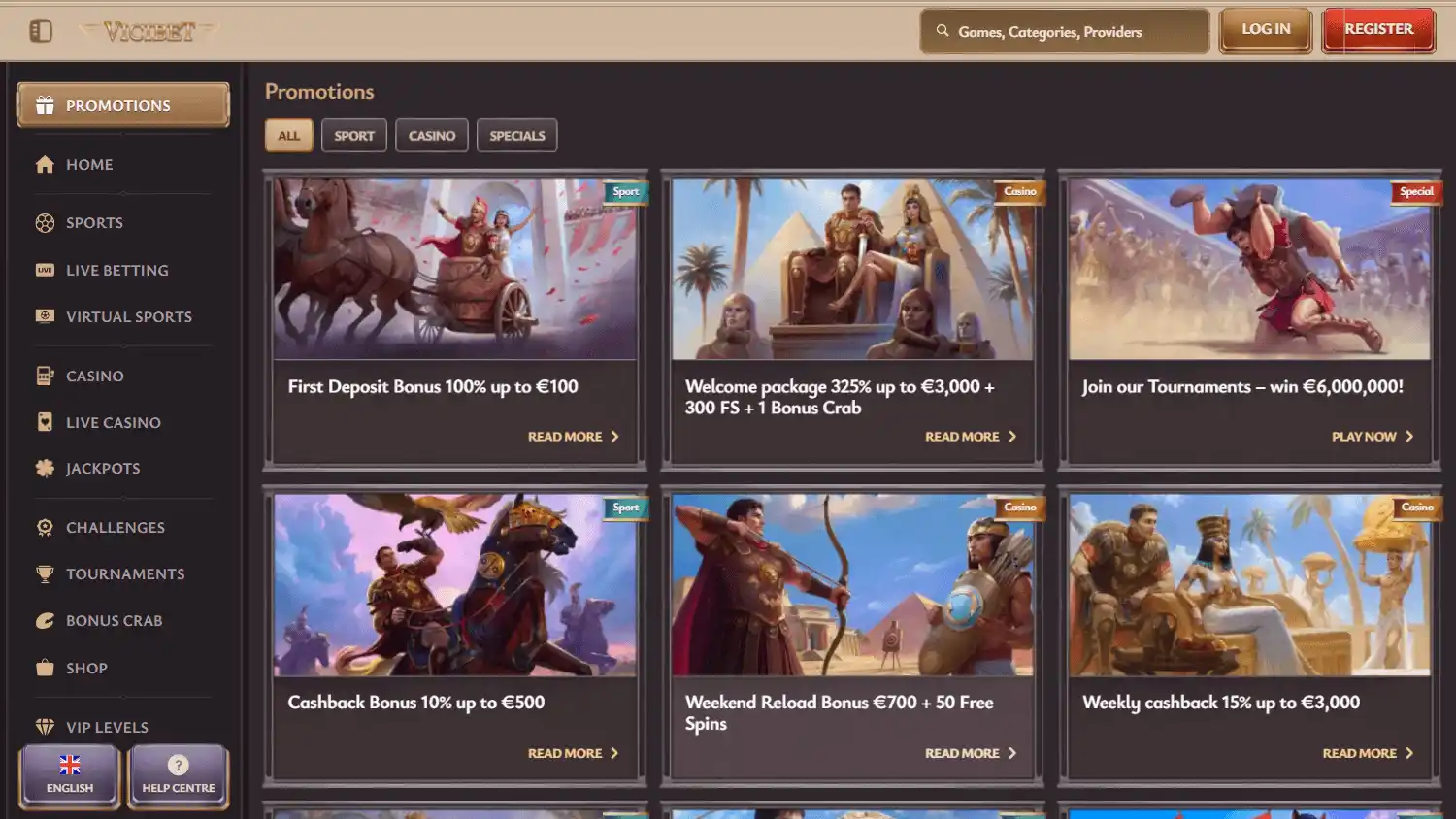 Vicibet Casino screenshot 2