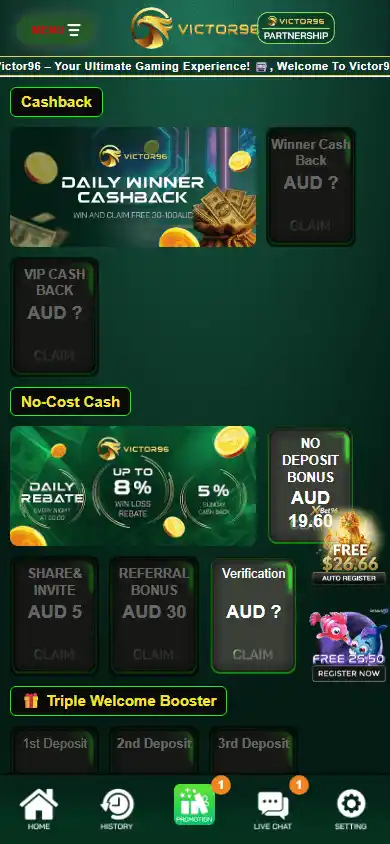 Victor96 Casino screenshot 6