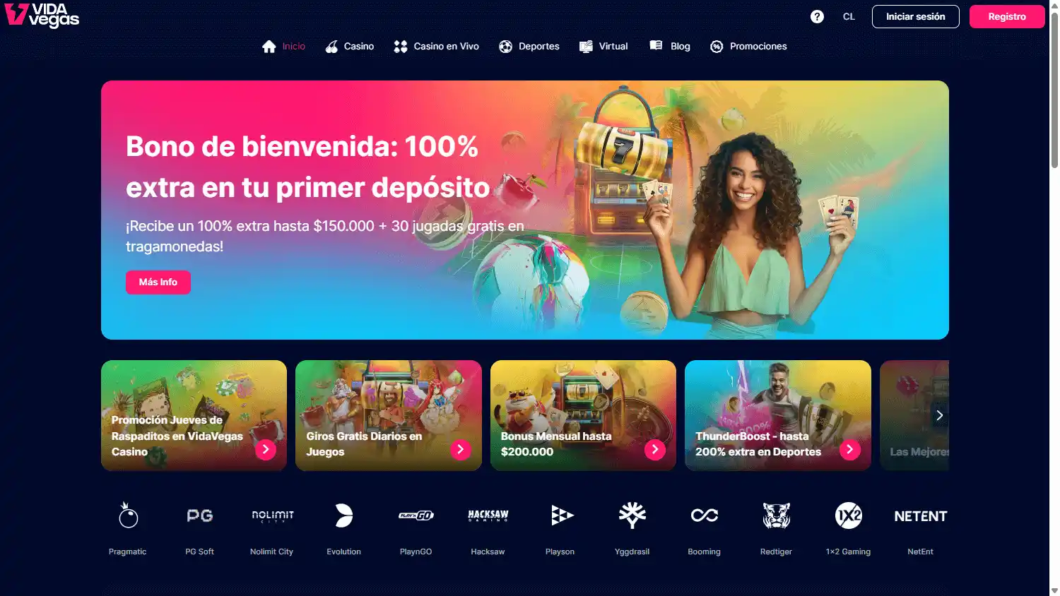 VIDAvegas Casino screenshot 1