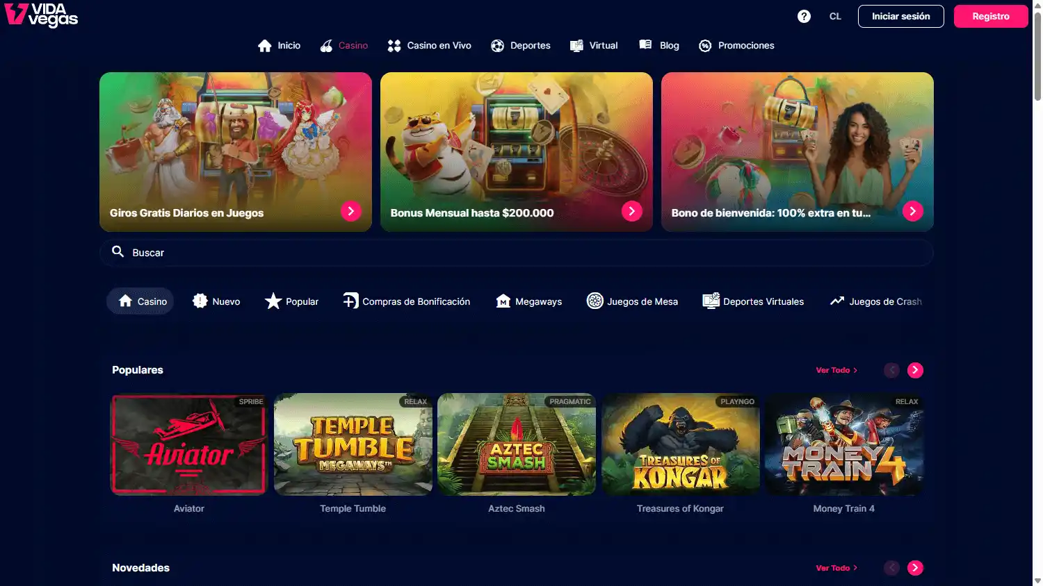 VIDAvegas Casino screenshot 2