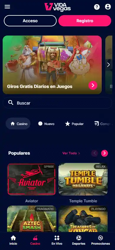 VIDAvegas Casino screenshot 5