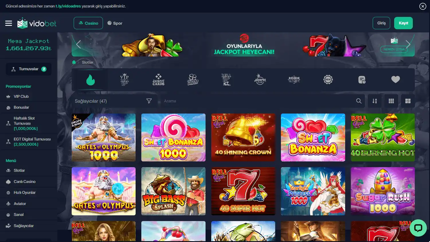 VidoBet Casino screenshot 2