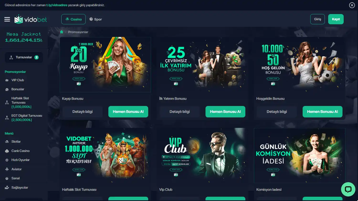 VidoBet Casino screenshot 3