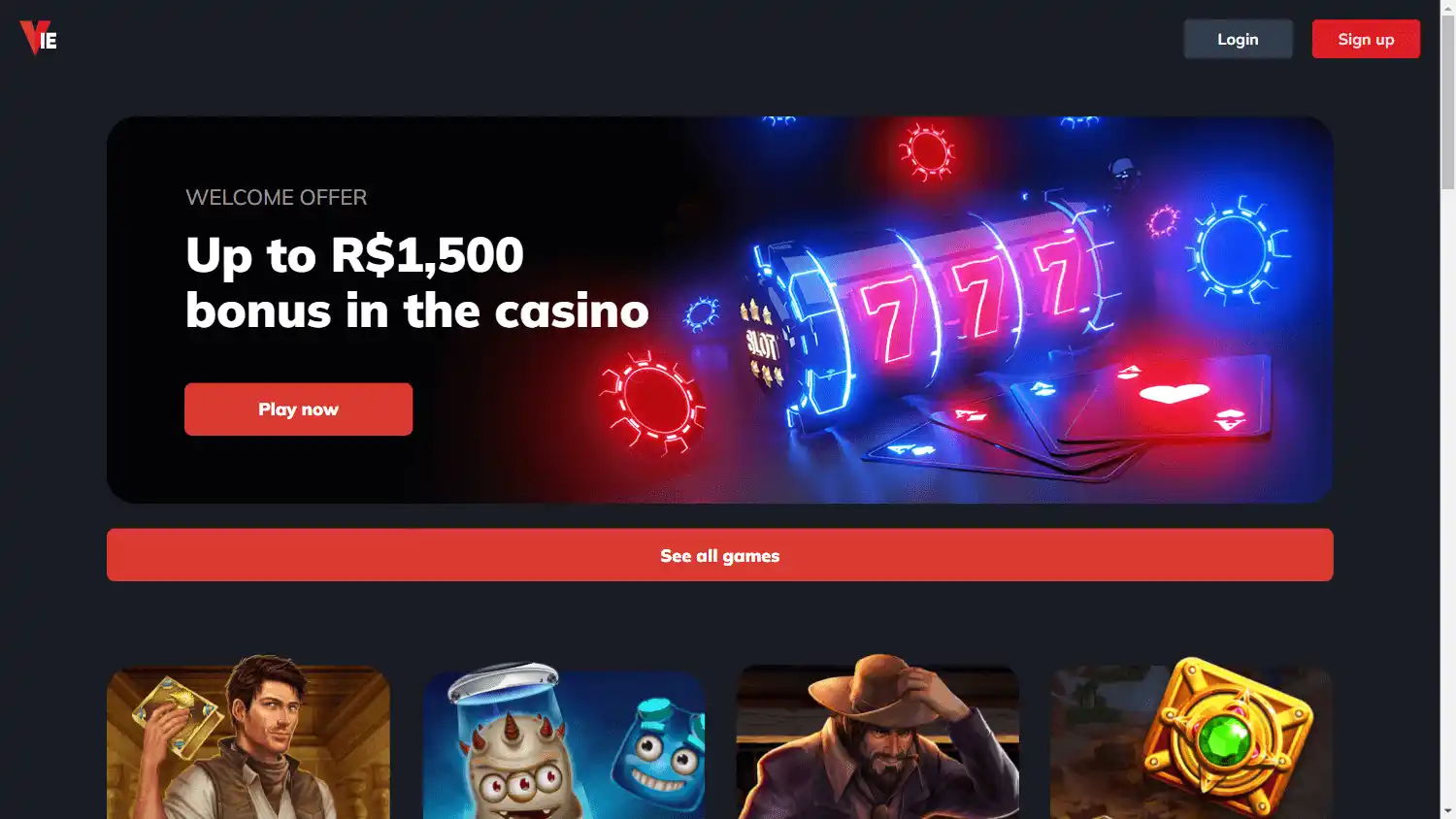 Vie.bet Casino screenshot 1
