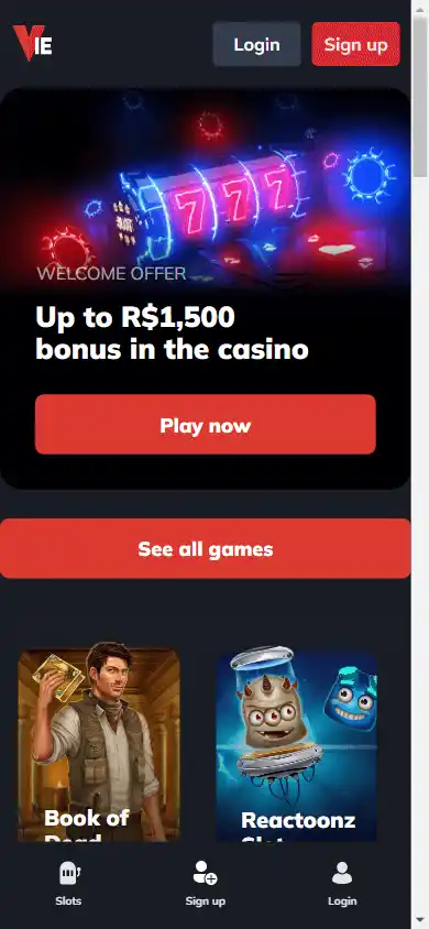 Vie.bet Casino screenshot 3