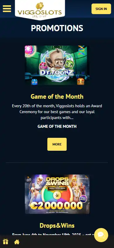 Viggoslots Casino screenshot 6