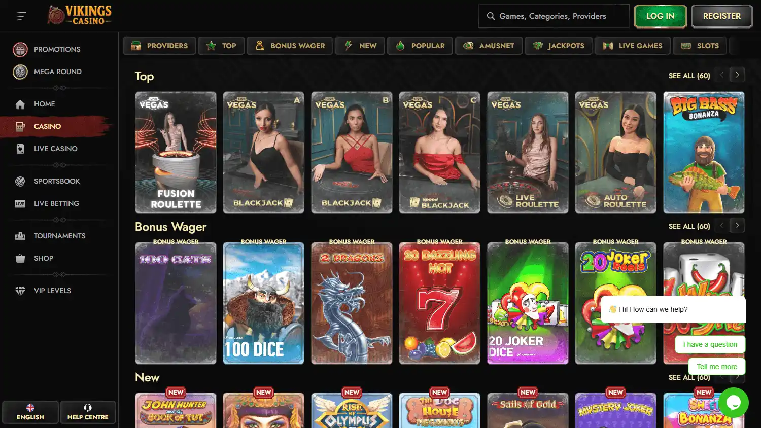 Vikings Casino screenshot 2