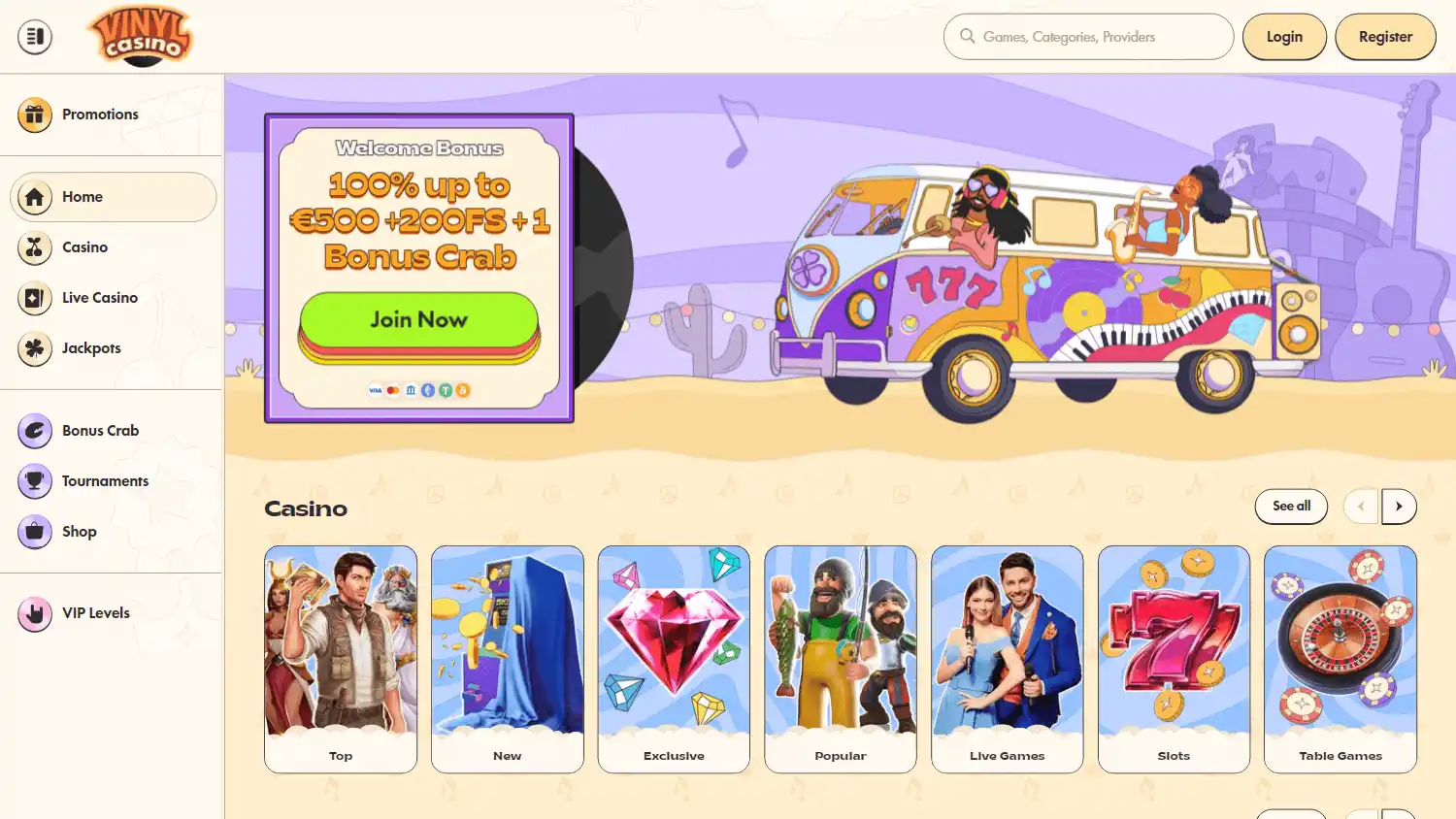 Vinyl Casino screenshot 1