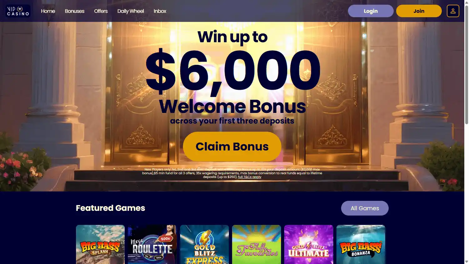 VIP Casino screenshot 1