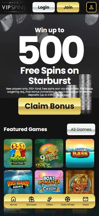 VIP Spins Casino screenshot 4