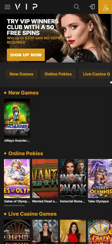 VIP Winners Club Casino screenshot 4