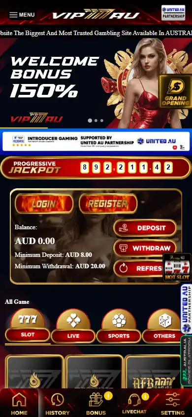 VIP777AU Casino screenshot 3