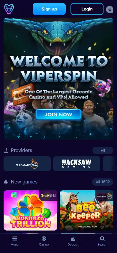 ViperSpin Casino screenshot 4