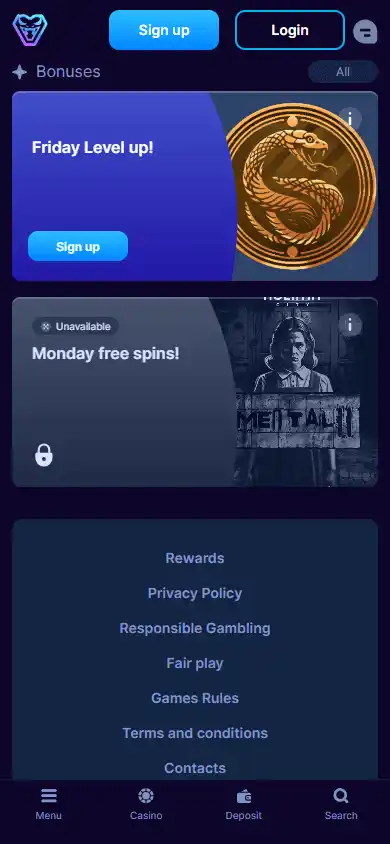 ViperSpin Casino screenshot 6
